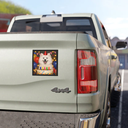 Birthday Buddy Samoyed Indoor/Outdoor Magnet