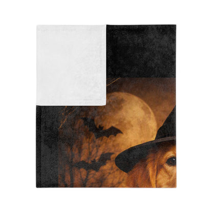 Witch Hat Pack Golden Velveteen Microfiber Blanket