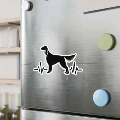 My Heart Beats For English Setters Vinyl Decal