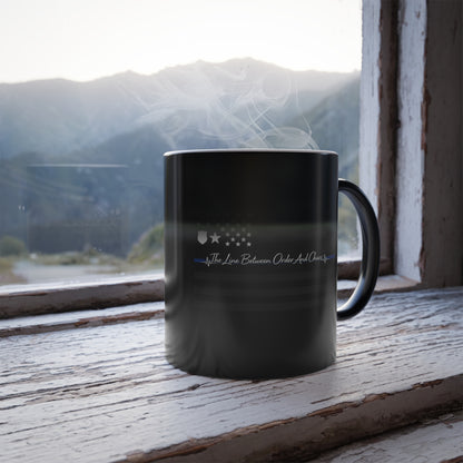 Thin Blue Line Color Changing Mug