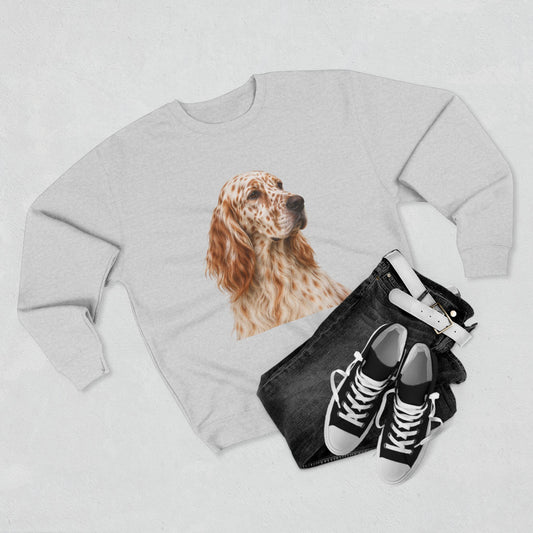 English Setter Head Unisex Crewneck Sweatshirt