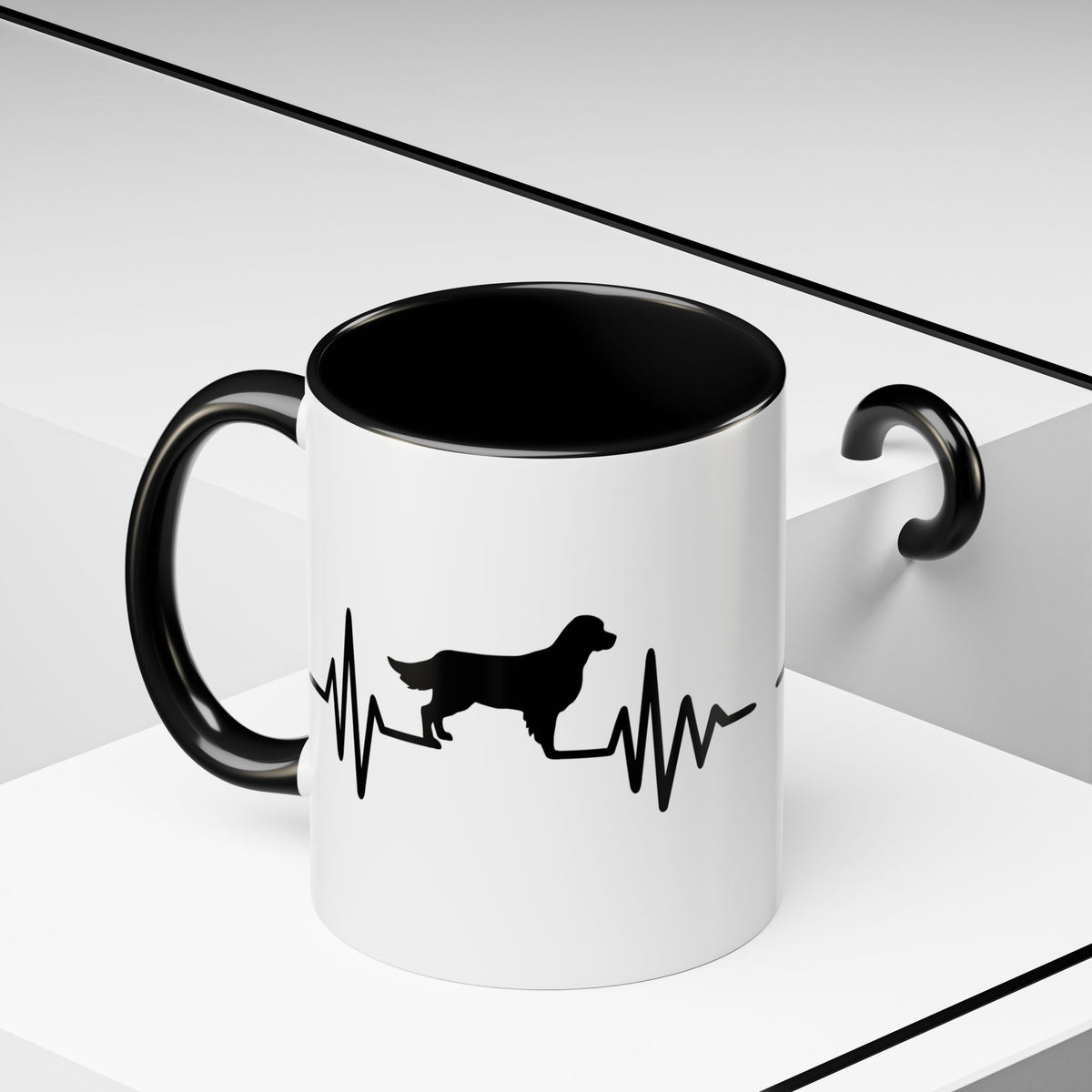 My Heart Beats For Goldens 2-Tone Coffee Mug
