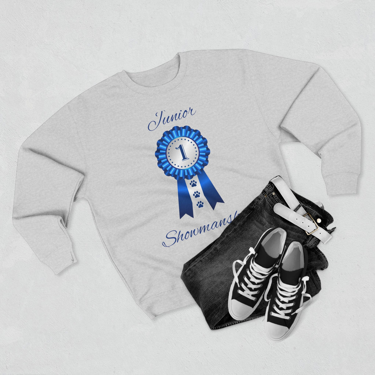 Junior Showmanship Unisex Crewneck Sweatshirt