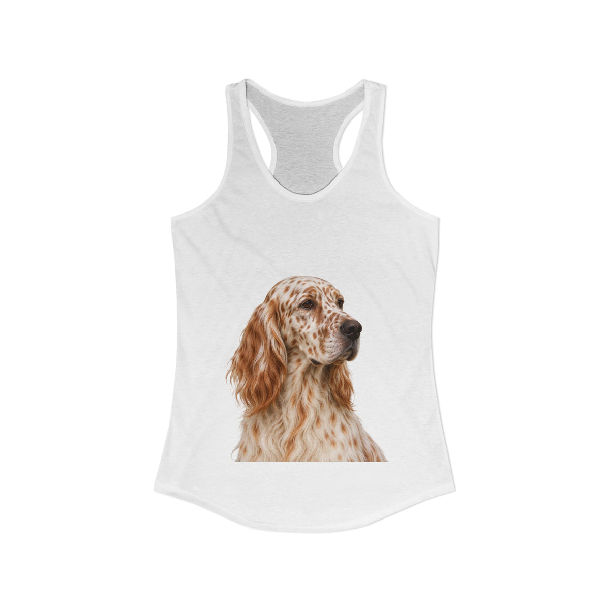 English Setter Head Women's Racerback Tank