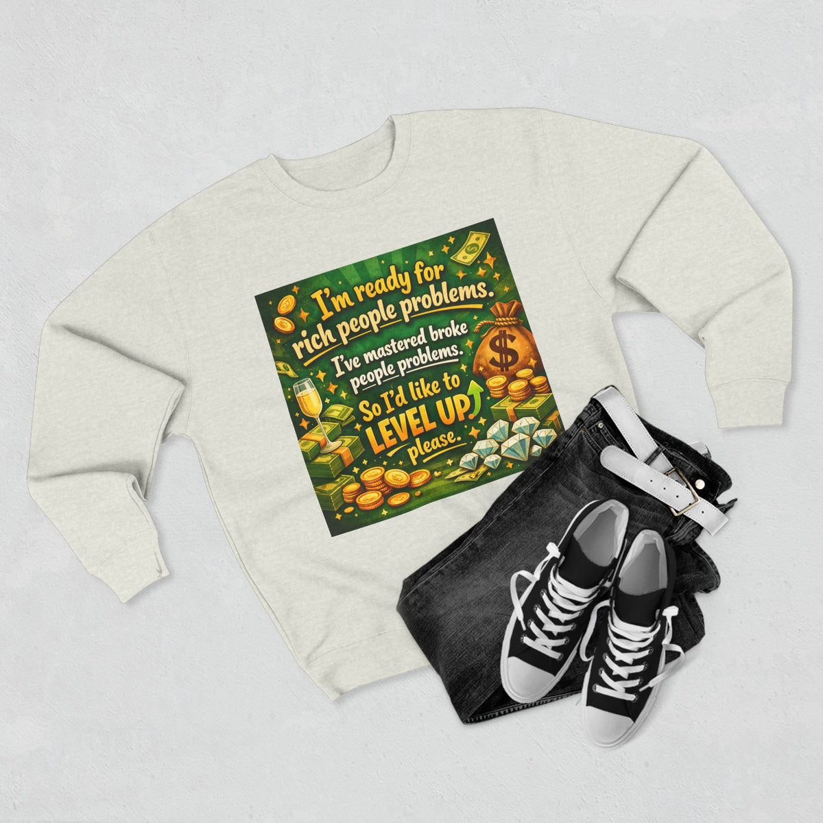Level Up Unisex Crewneck Sweatshirt