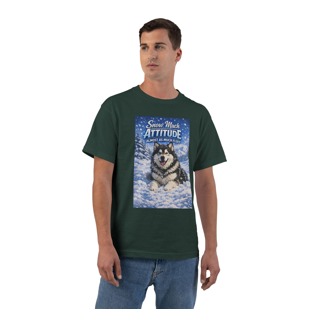 Snow Much Attitude Men's Short-Sleeve Crewneck Tee