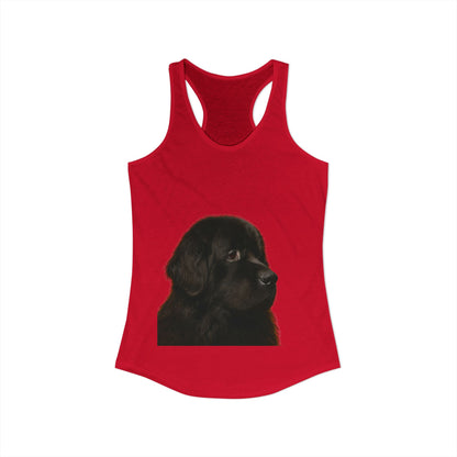 Newfie Head Women's Racerback Tank