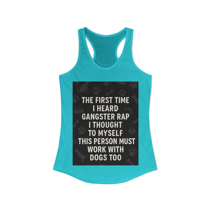 Gangster Rap Women's Racerback Tank