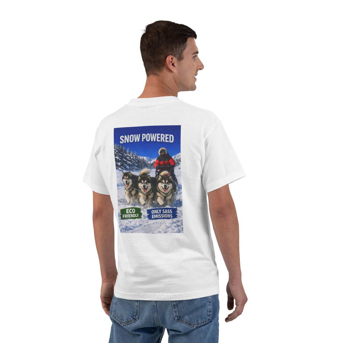 Snow Powered Men's Short-Sleeve Crewneck Tee