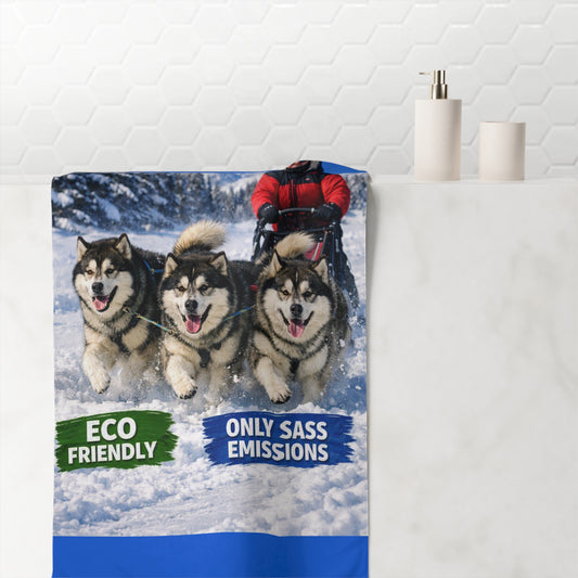 Snow Powered Mink-Cotton  Beach Towel