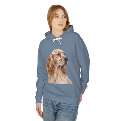 English Setter Head Unisex Lightweight Hoodie