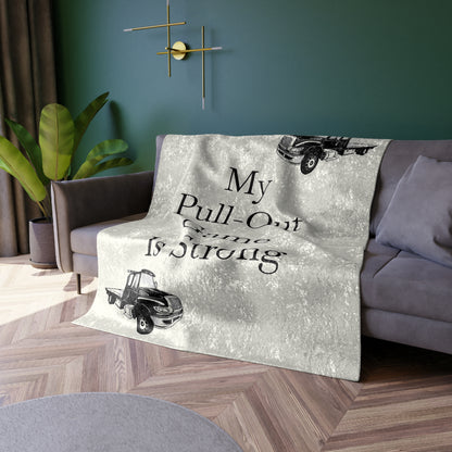 Pull Out Flatbed Tow Truck Crushed Velvet Blanket