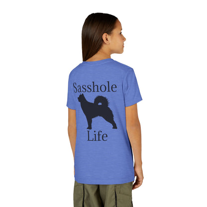 Sasshole Life Youth Unisex Short Sleeve Crewneck Tee