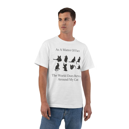 Matter Of Fact Cat Men's Short-Sleeve Crewneck Tee