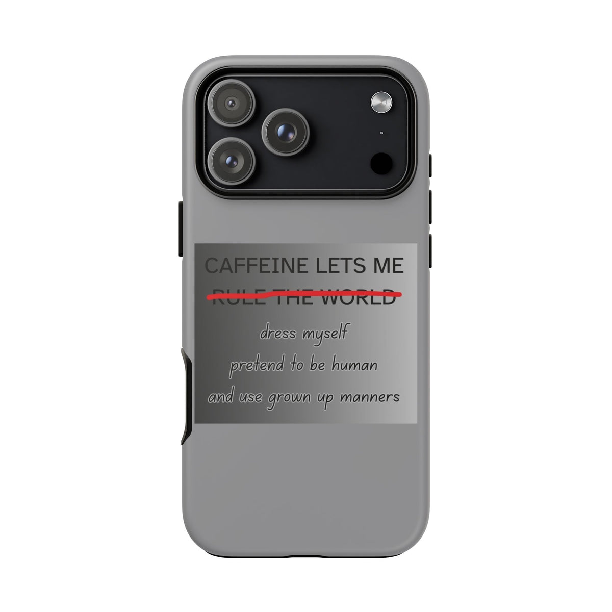 Caffeine Lets Me iPhone Case