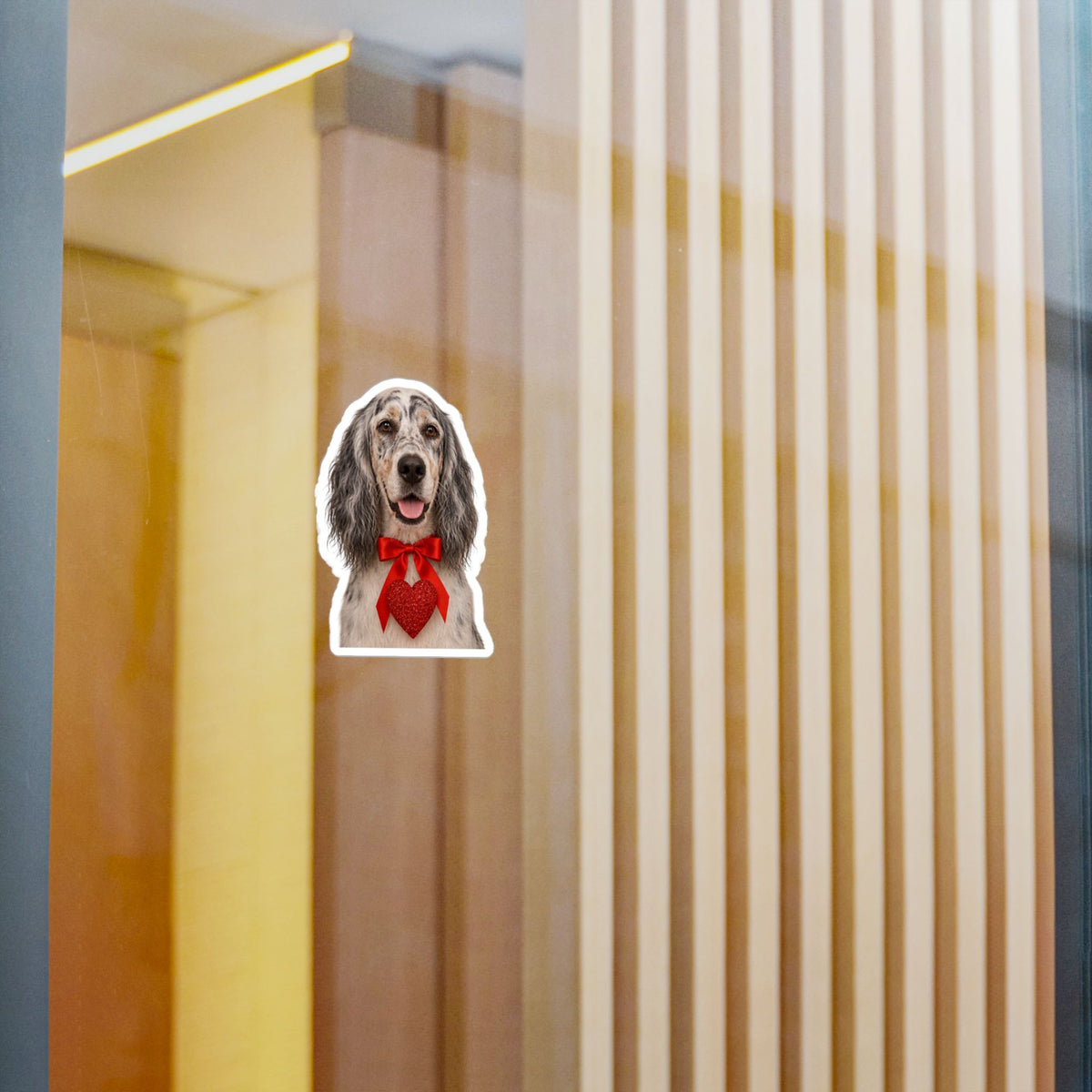 Cupid's Companion English Setter Vinyl Decal