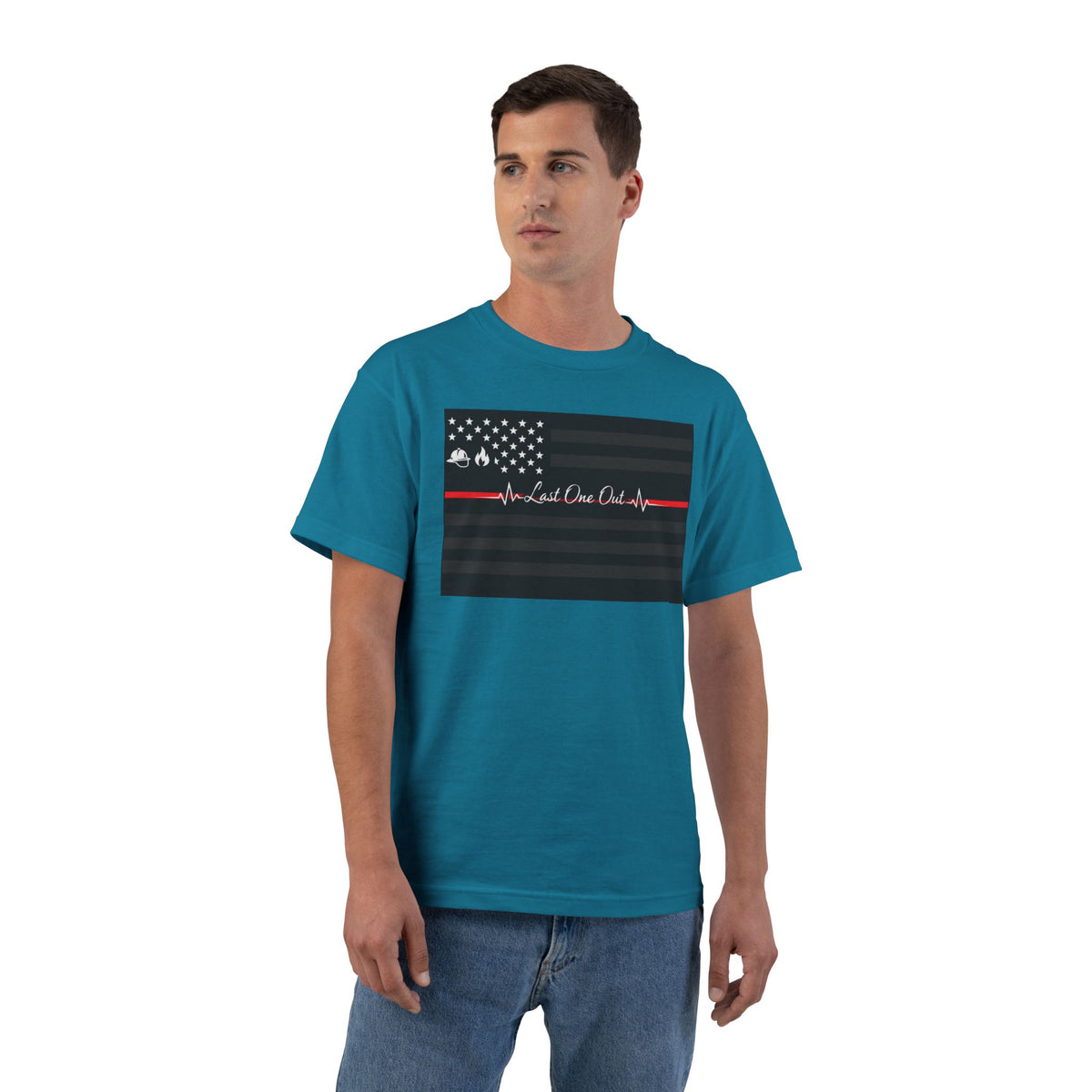 Thin Red Line Men's Short-Sleeve Crewneck Tee
