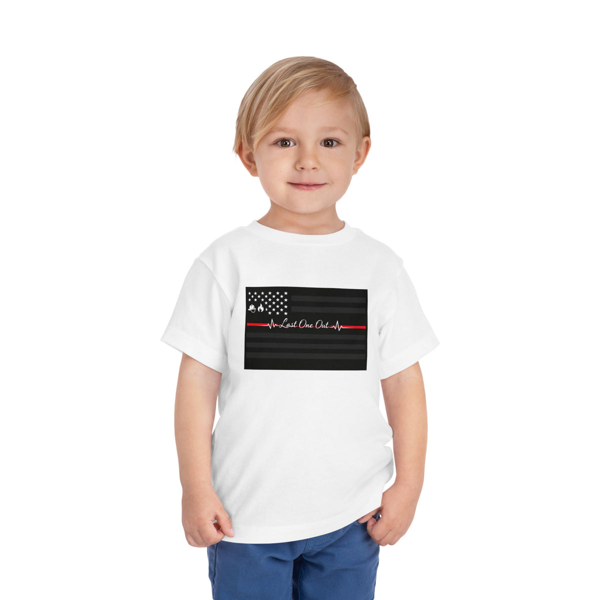 Thin Red Line Toddler Unisex Short Sleeve Crewneck Tee