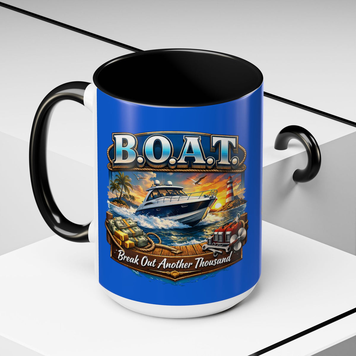 B.O.A.T. 2-Tone Coffee Mug