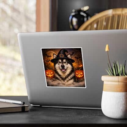 Witch Hat Pack Malamute Vinyl Decal