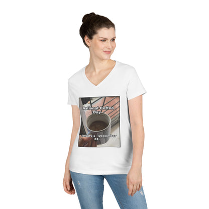 National Coffee Day Women's V-Neck Tee