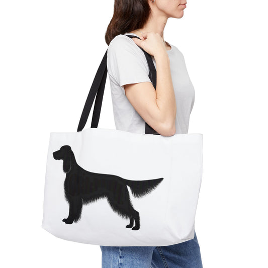 English Setter Silhouette Weekender Tote Bag