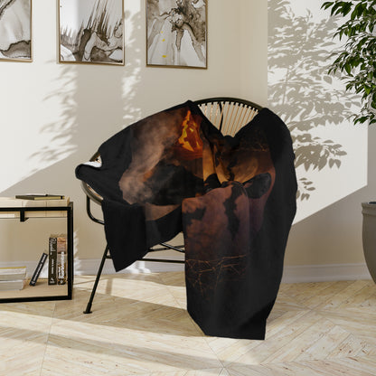 Witch Hat Pack Doberman Velveteen Microfiber Blanket