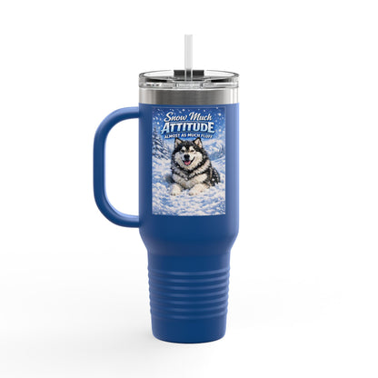 Snow Much Attitude Insulated Travel Mug
