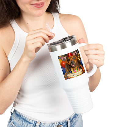 Birthday Buddy Bloodhound Insulated Travel Mug
