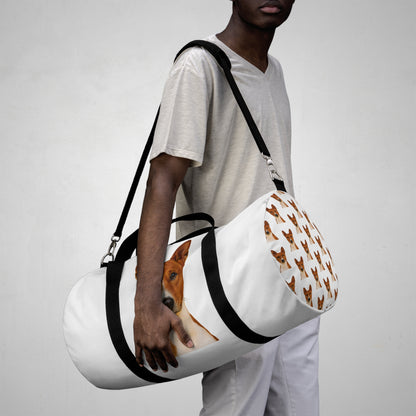 Basenji Head Duffel Bag