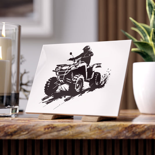 Slingin' Mud Quad Ceramic Photo Tile