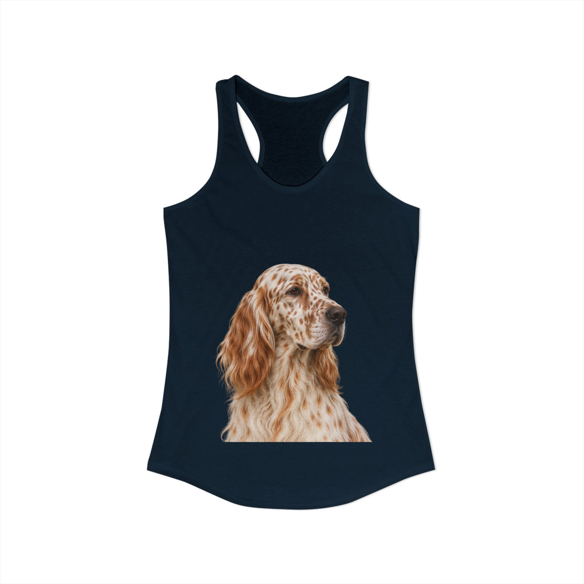 English Setter Head Women's Racerback Tank