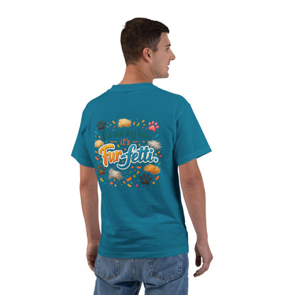 Fur-Fetti Dog Men's Short-Sleeve Crewneck Tee