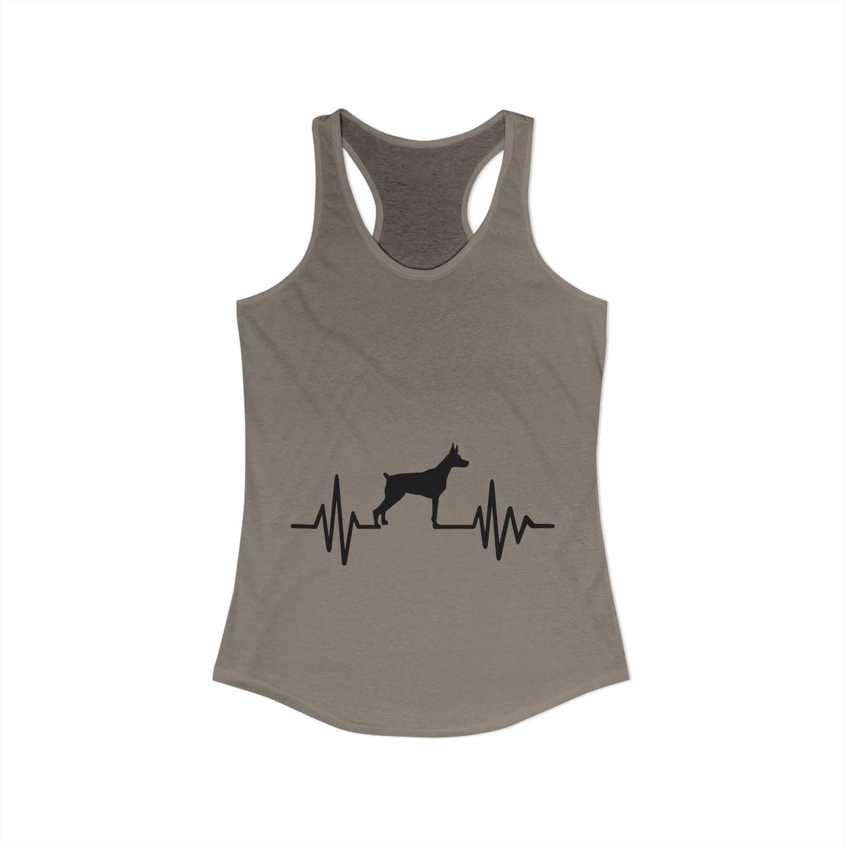 My Heart Beats For Dobermans Women's Racerback Tank