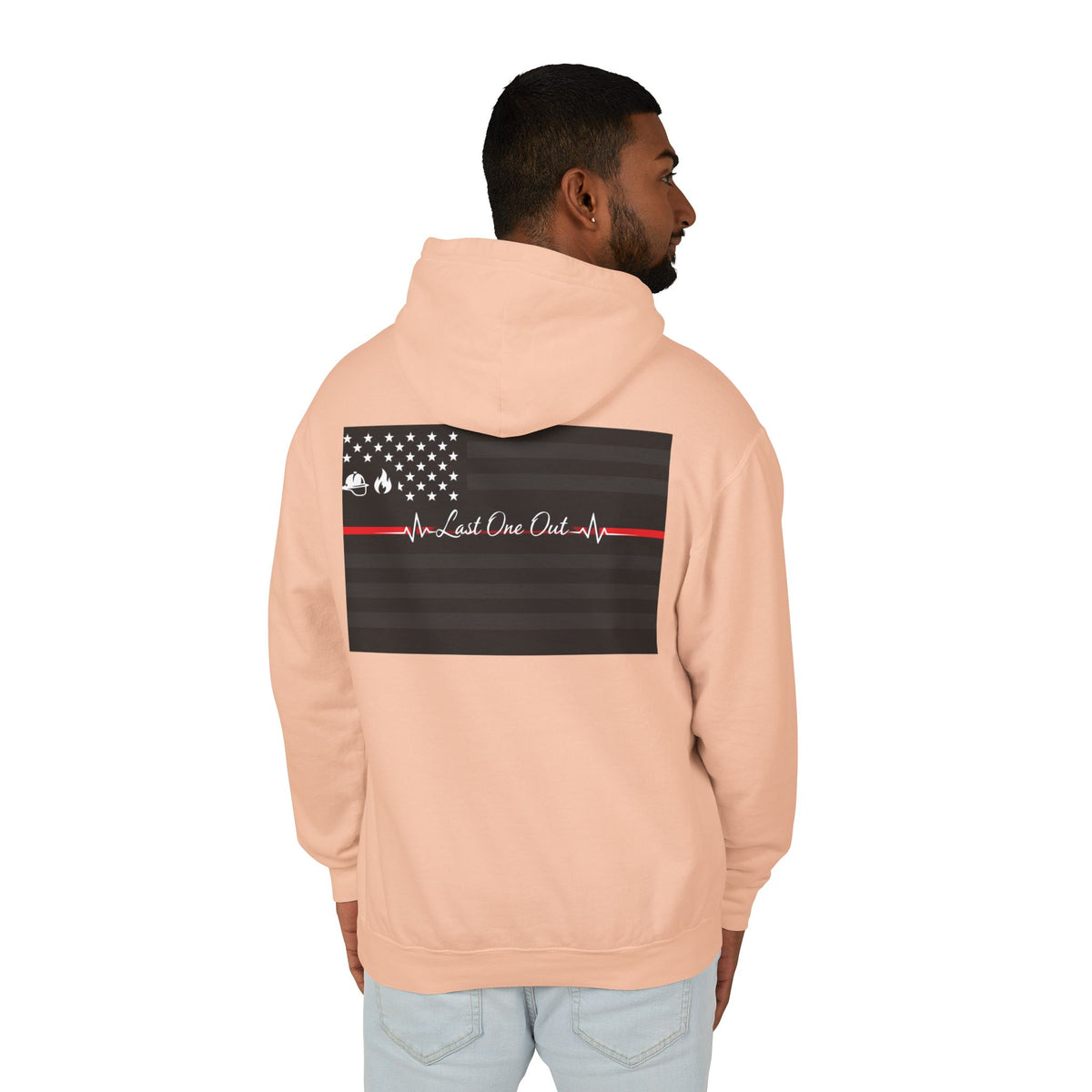 Thin Red Line Unisex Lightweight Hoodie