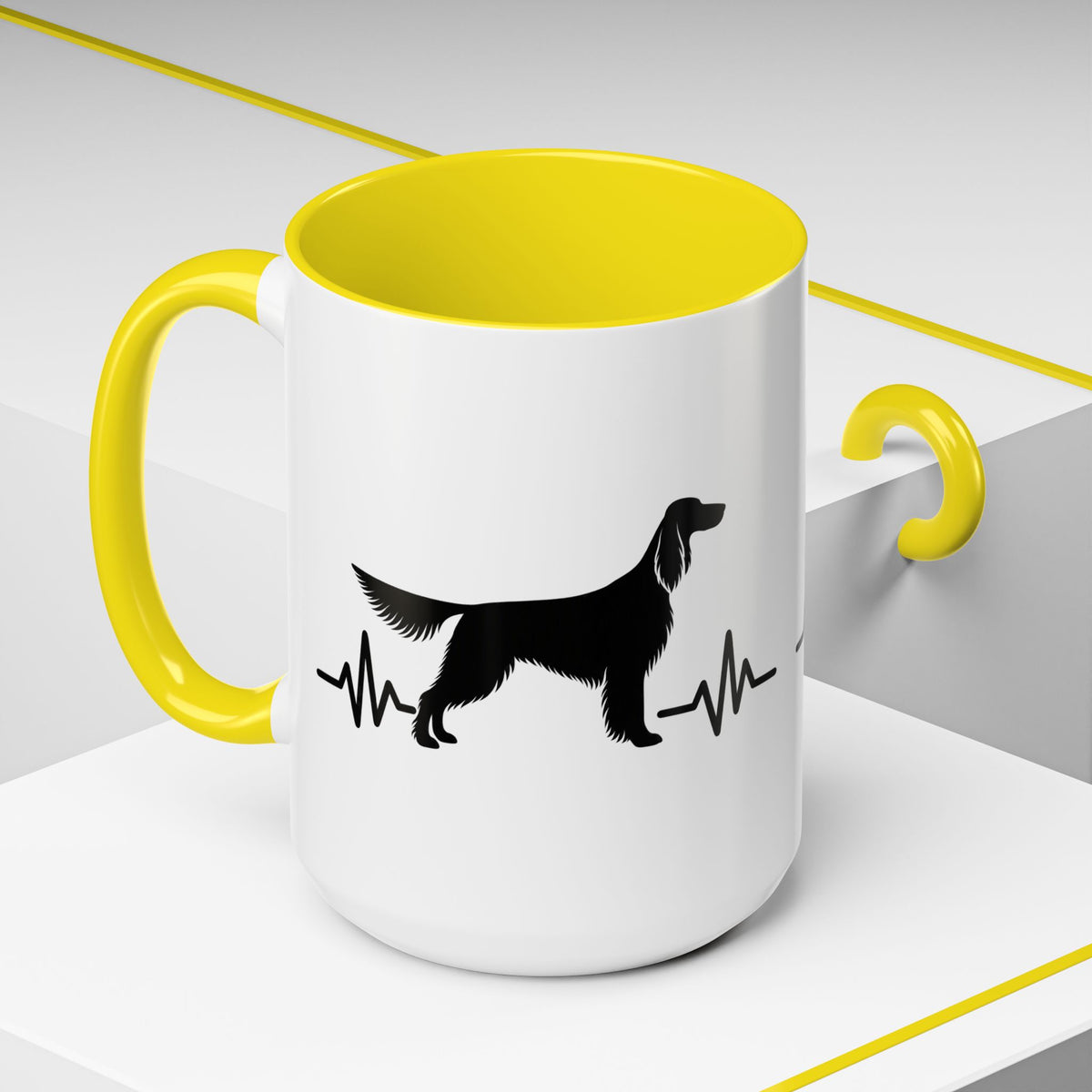 My Heart Beats For English Setters 2-Tone Coffee Mug
