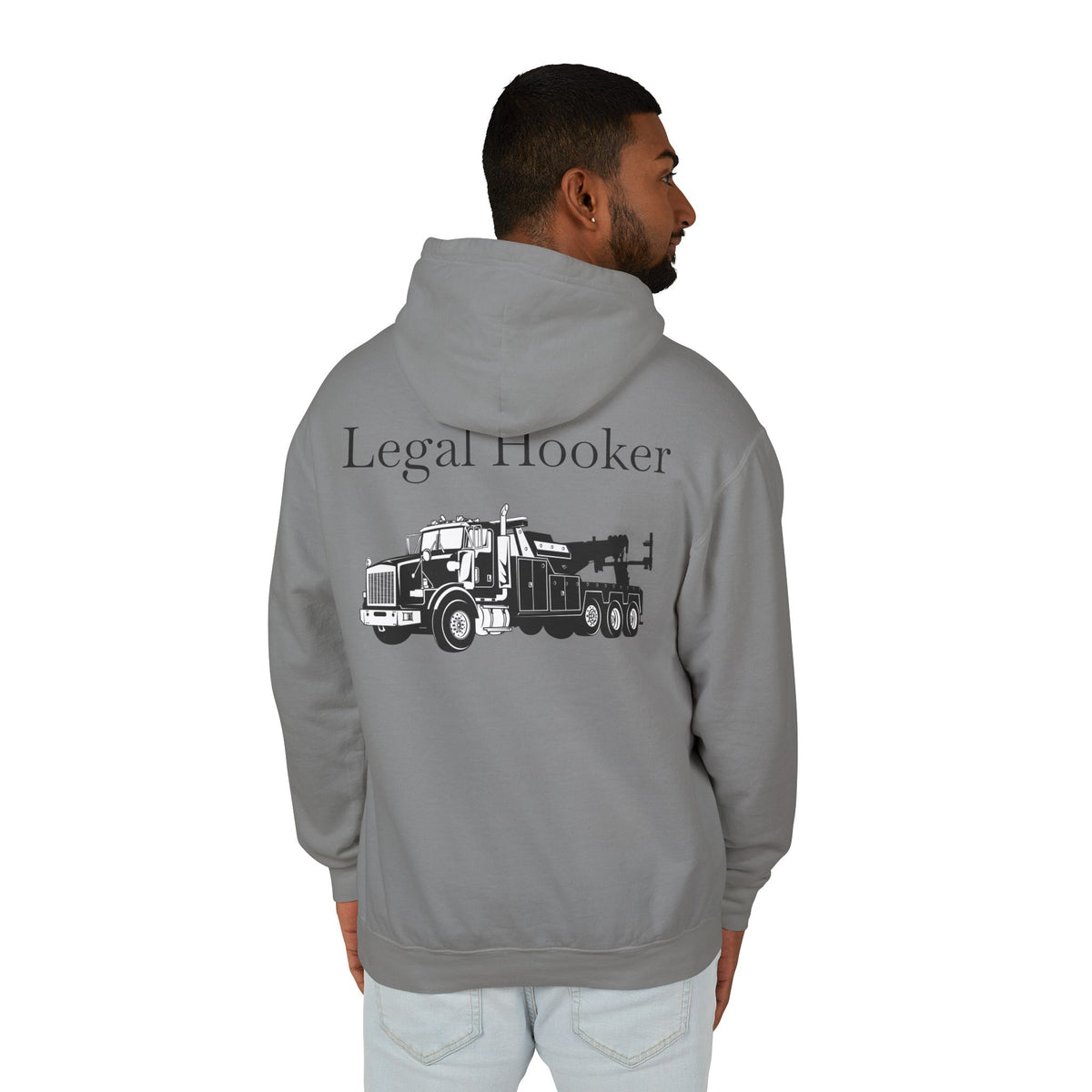 Legal H**ker Heavy Tow Truck Unisex Lightweight Hoodie