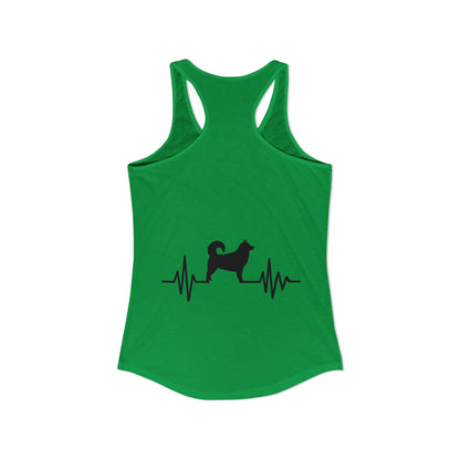 My Heart Beats For Malamutes Women's Racerback Tank