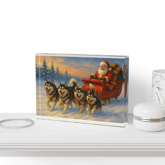 Dashing Through The Snow Acrylic Photo Block