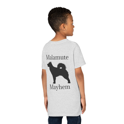 Malamute Mayhem Youth Unisex Short Sleeve Crewneck Tee