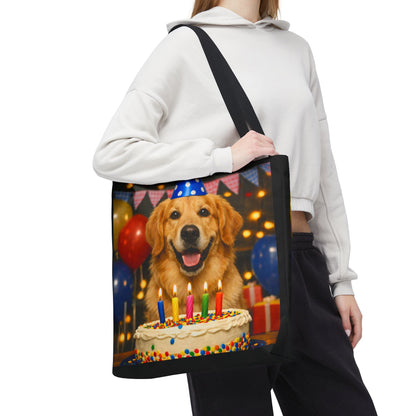 Birthday Buddy Golden Tote Bag