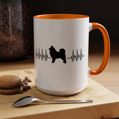 My Heart Beats For Samoyeds 2-Tone Coffee Mug