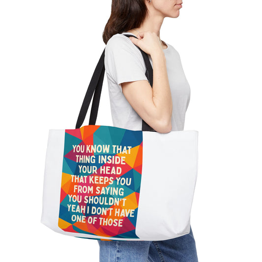 No Filter Weekender Tote Bag