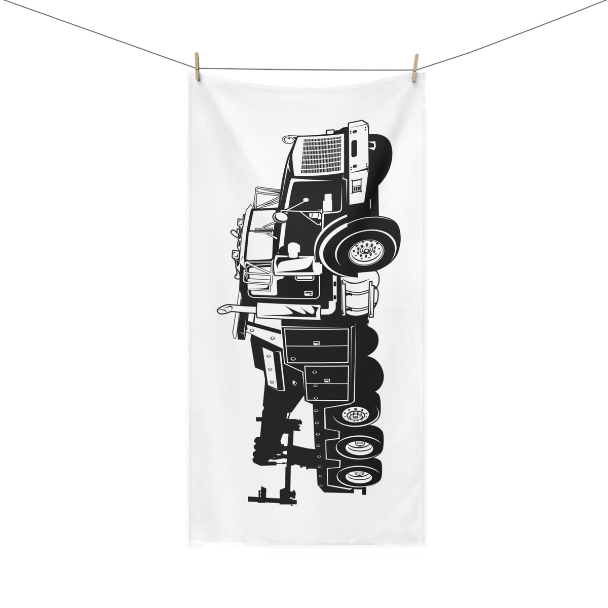 Heavy Tow Truck Mink-Cotton  Beach Towel