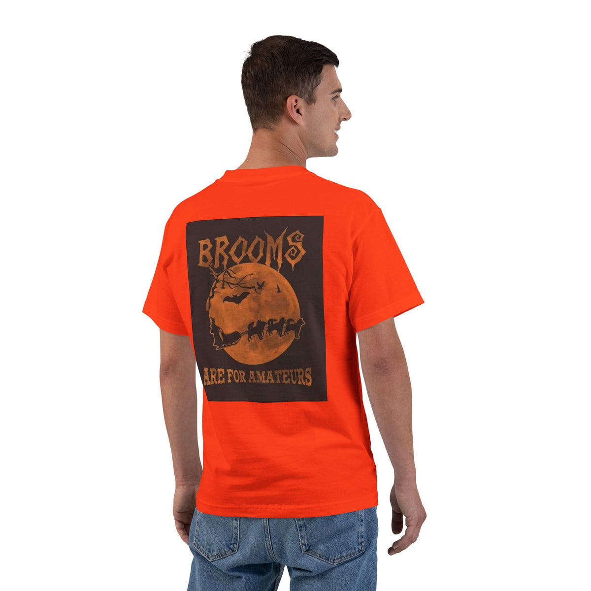 Brooms Are For Amateurs Men's Short-Sleeve Crewneck Tee