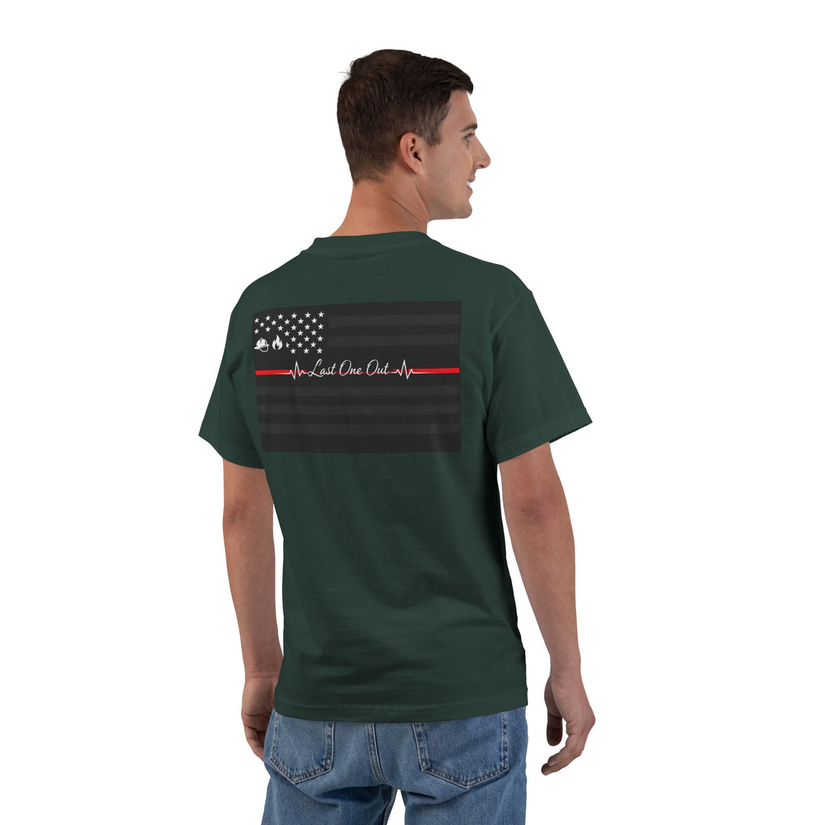 Thin Red Line Men's Short-Sleeve Crewneck Tee