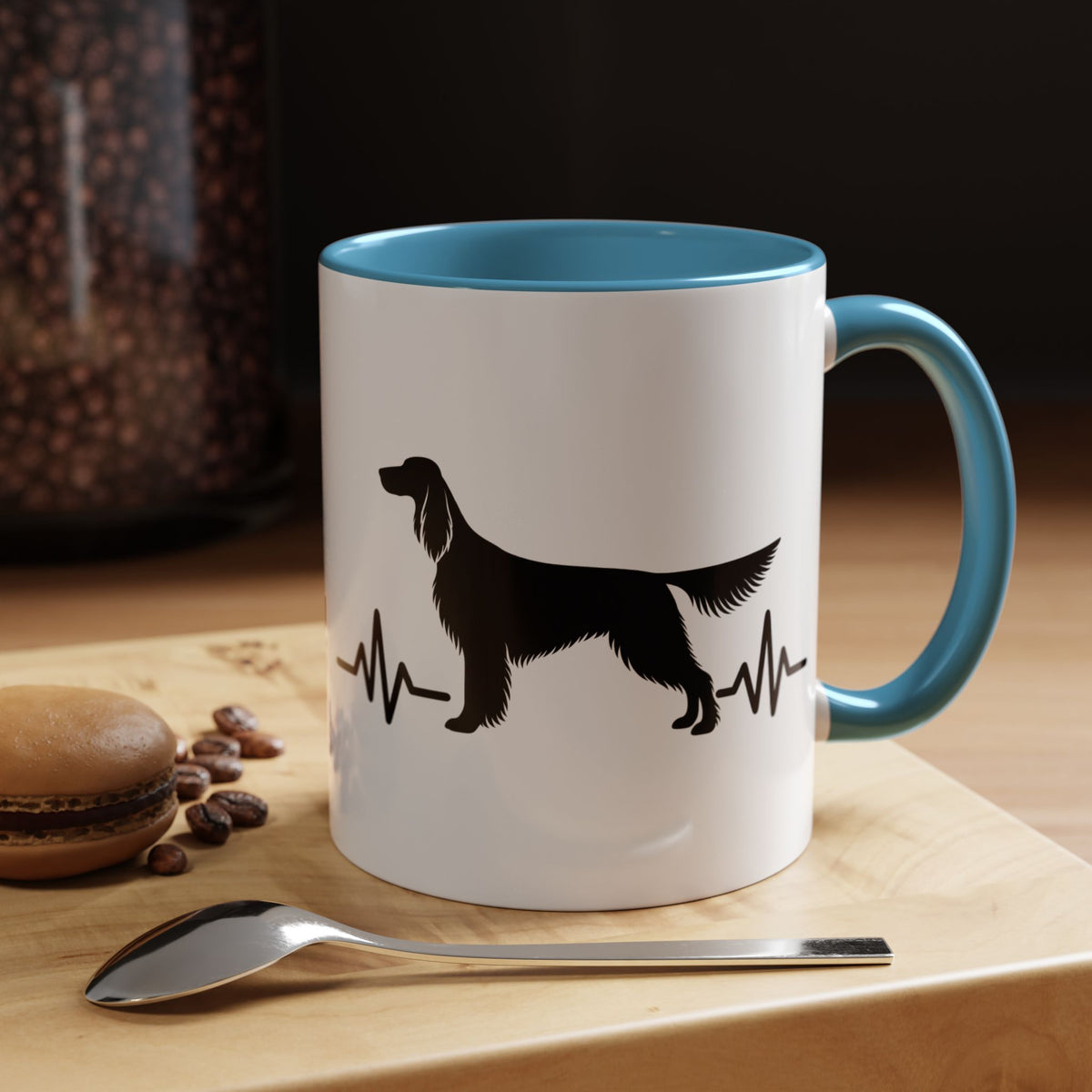 My Heart Beats For English Setters 2-Tone Coffee Mug