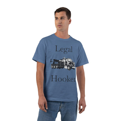 Legal H**ker Heavy Tow Truck Men's Short-Sleeve Crewneck Tee