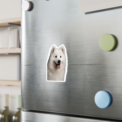Samoyed Head Vinyl Decal
