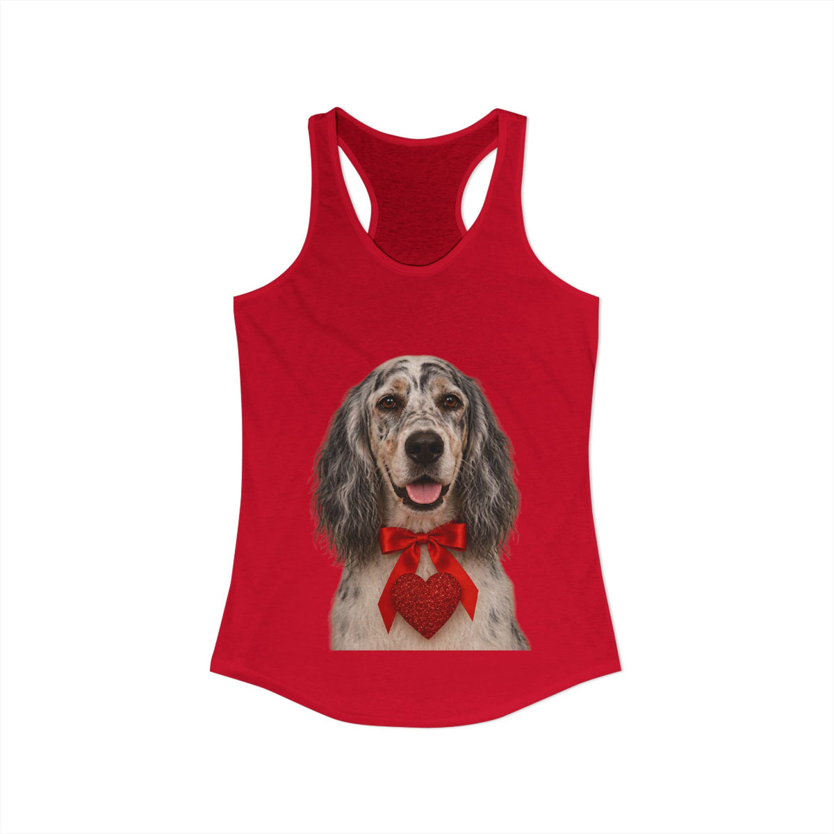 Cupid's Companion English Setter Women's Racerback Tank